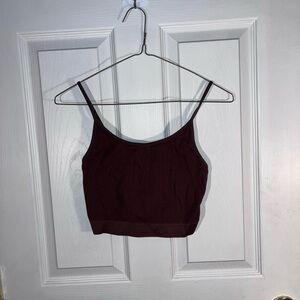Women's Brown Crop Top